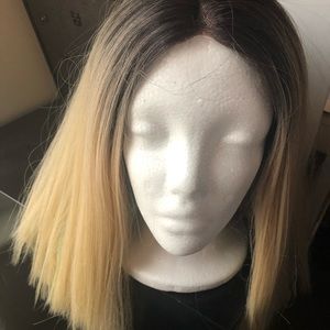 Wig, Remy human hair blend